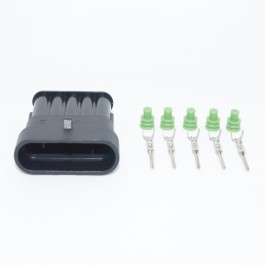 5-way Superseal female connector front