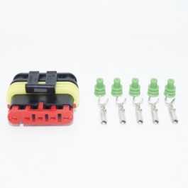 Superseal 5-pin male plug front