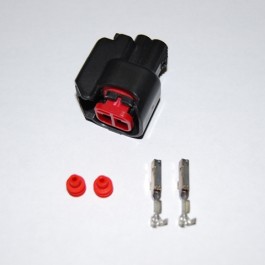 2-pin EV6/EV14/USCAR fuel injector connector, inc pins and seals