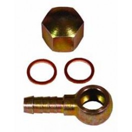 FSE Glencoe steel 8mm push-on Banjo & Cap Nut assembly