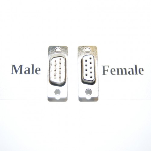 9 Pin D Connector Black