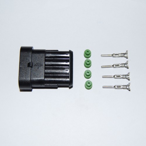 4 way Superseal Socket Connector Including Pins