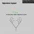 V line Injectors layout for 6 Cylinder wiring loom (harness) for Emerald ECU