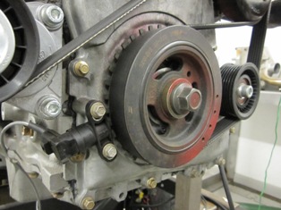 Typical Crank Trigger wheel and sensor