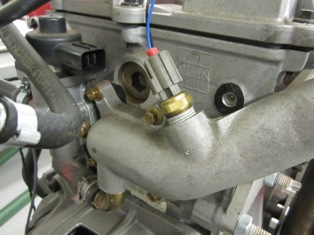 Typical coolant temperature installation