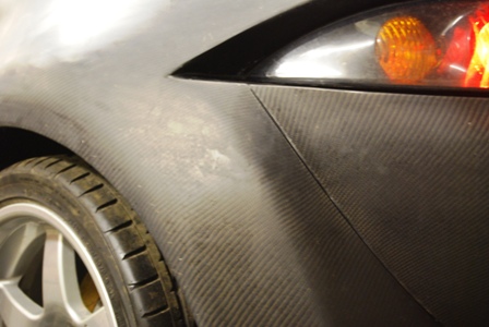 Wearing carbon bodywork