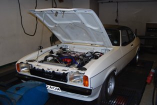 V8 powered Capri on TB's...